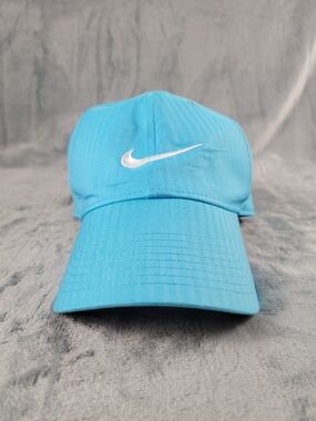 Nike Legacy91 Tech Dri-Fit Blue Embroidered Adjustable Golf Hat Cap